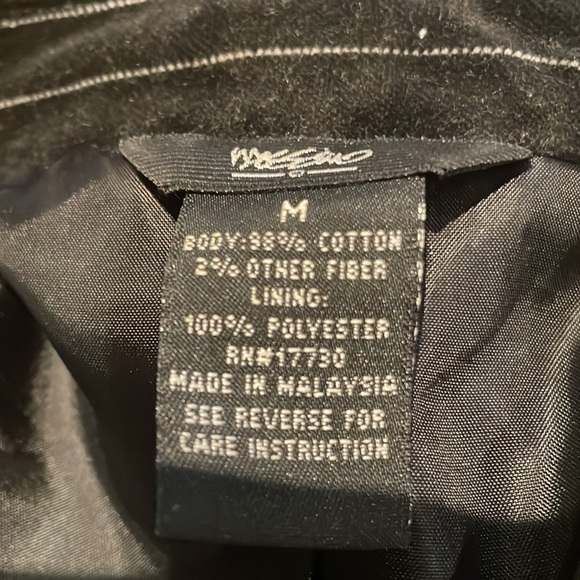 Velvet pinstriped jacket - Picture 7 of 8